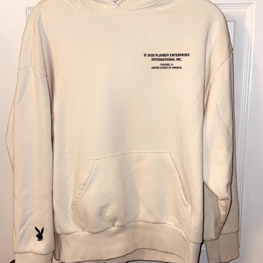 Playboy Cream Hoodie for Men